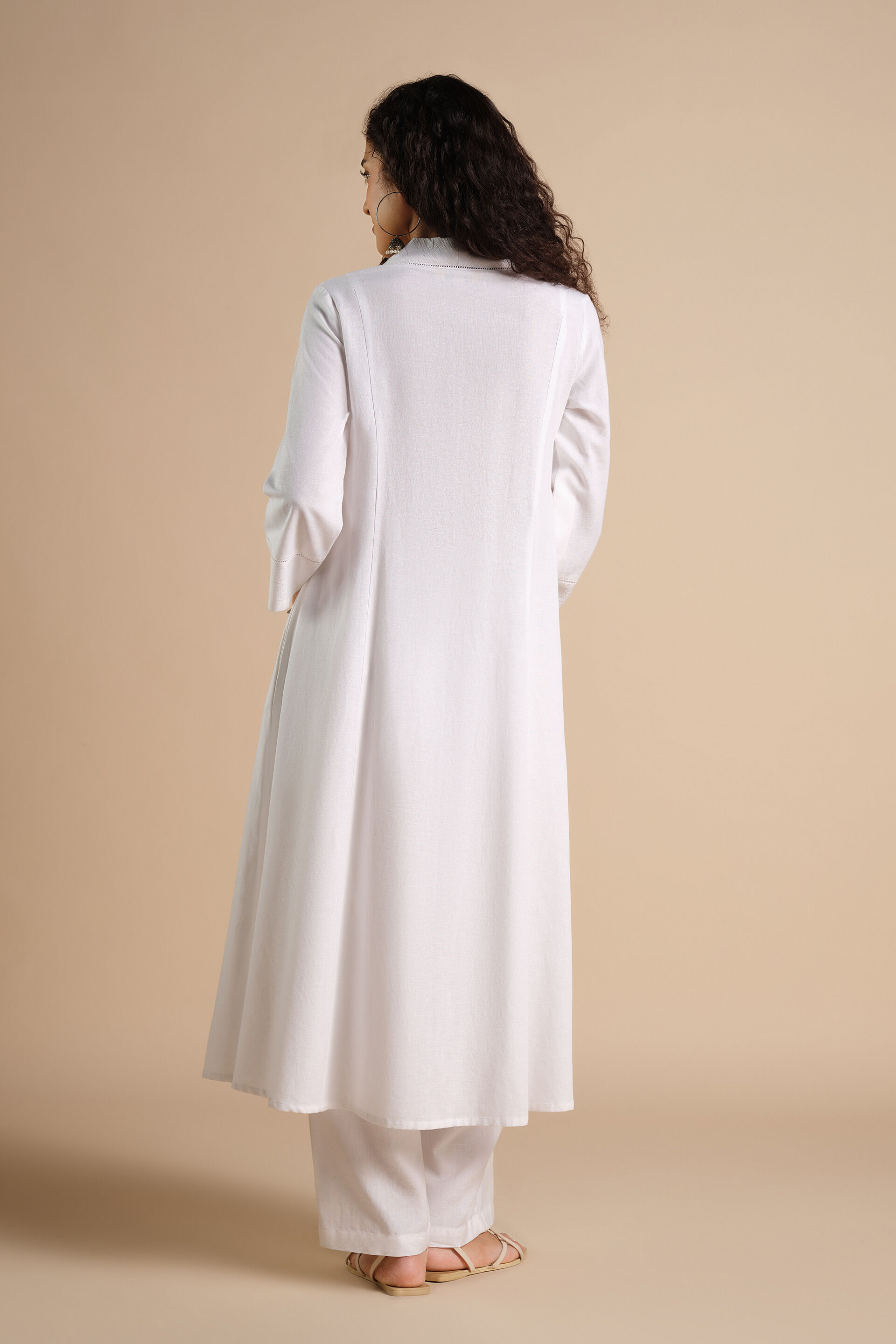 Nirala Bloom Kurta, White, image 5